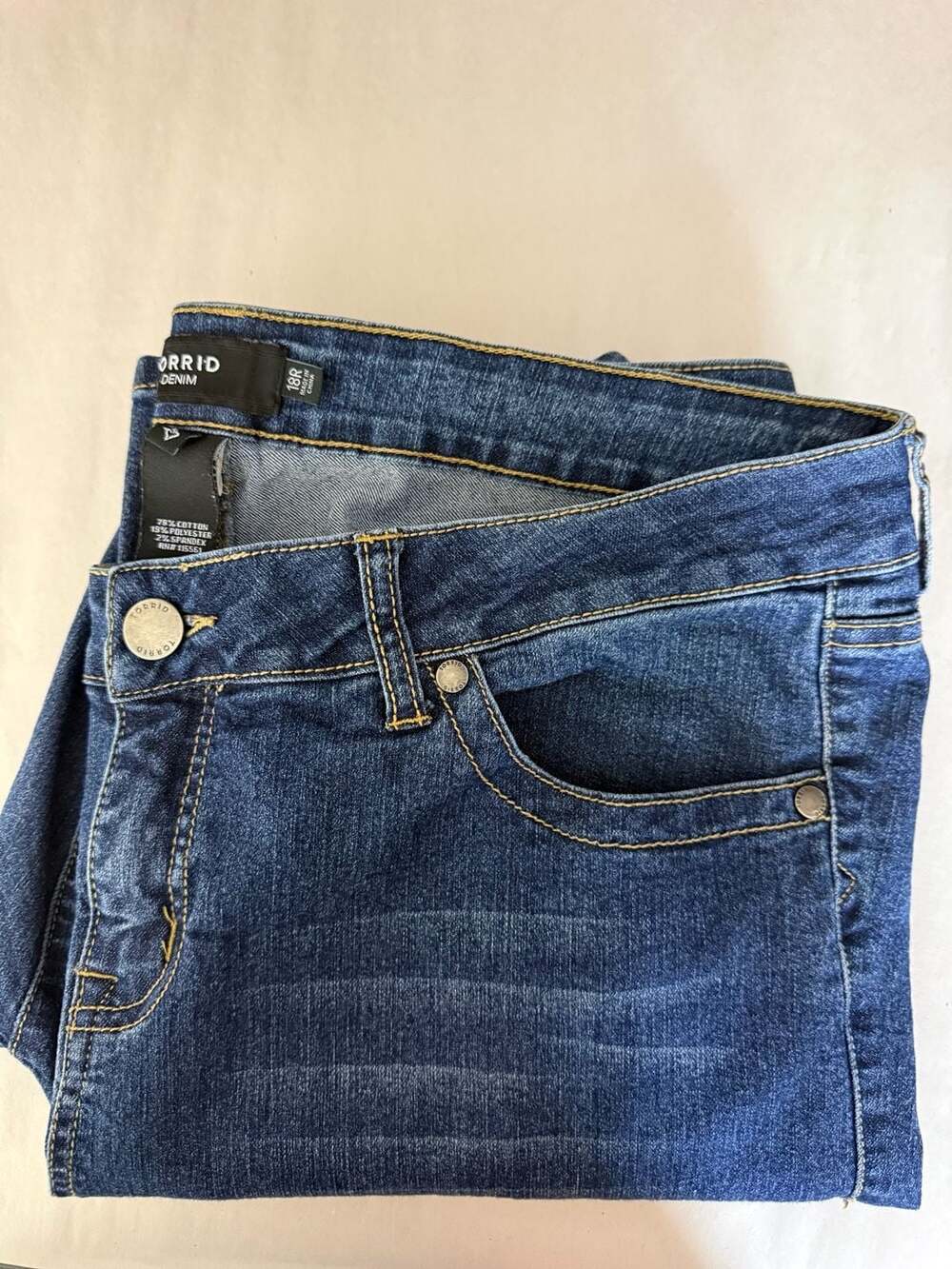 Torrid Denim Medium Wash Skinny Jeans Size 18R